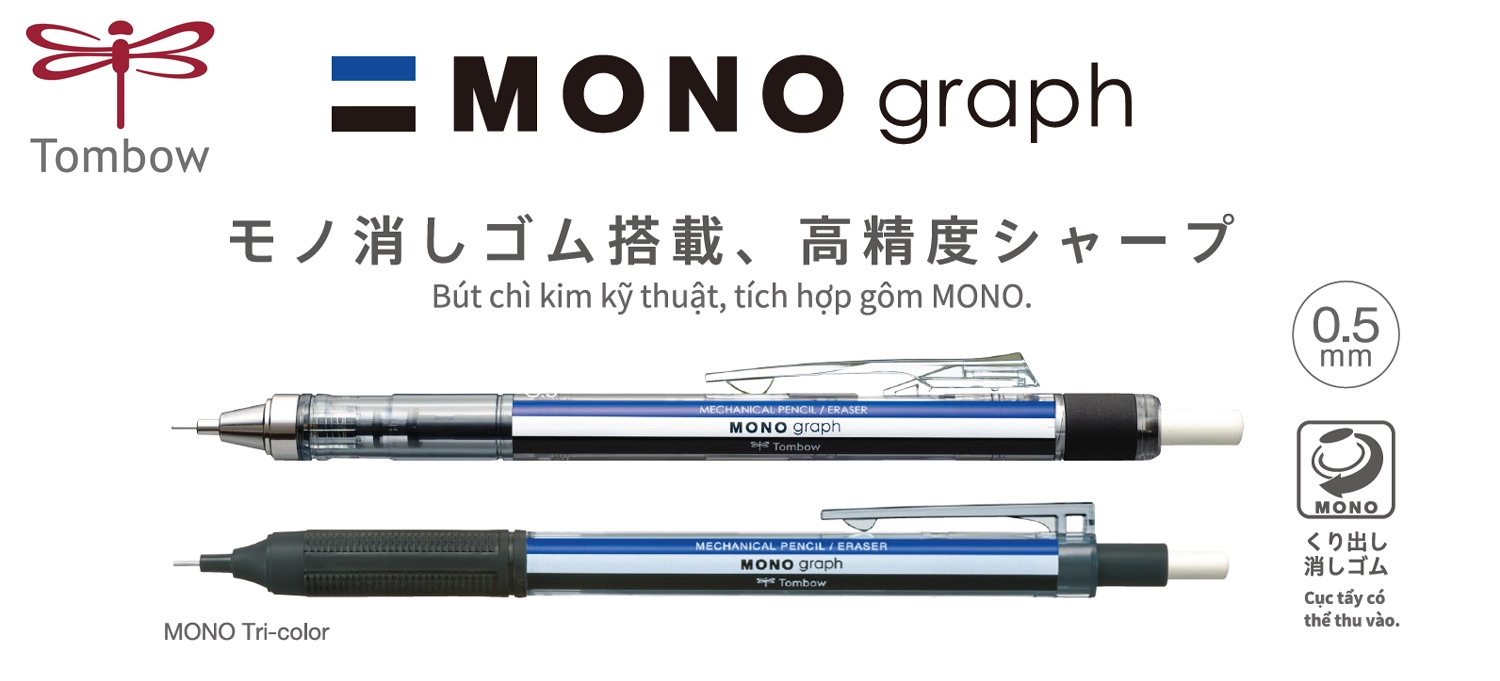 Bút Chì Kim Tombow MONO Graph & MONO Graph Lite – Trợ Thủ Đắc Lực Cho Văn Phòng Doanh Nghiệp